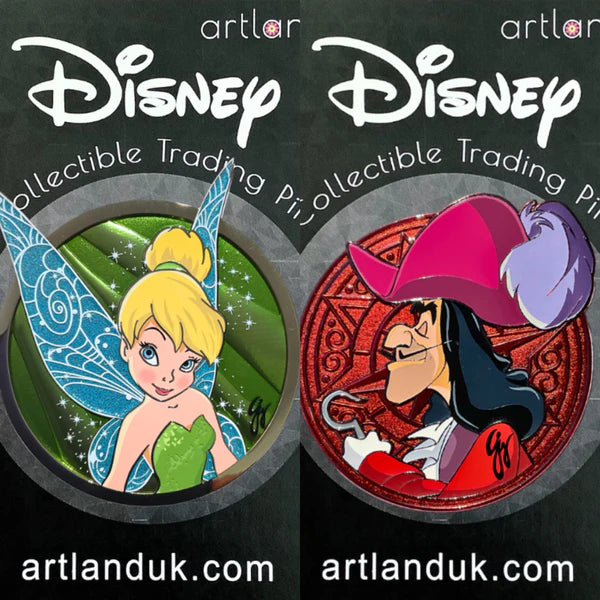 Tinkerbell & Captain Hook Signature Set of 2 by PopCultArt