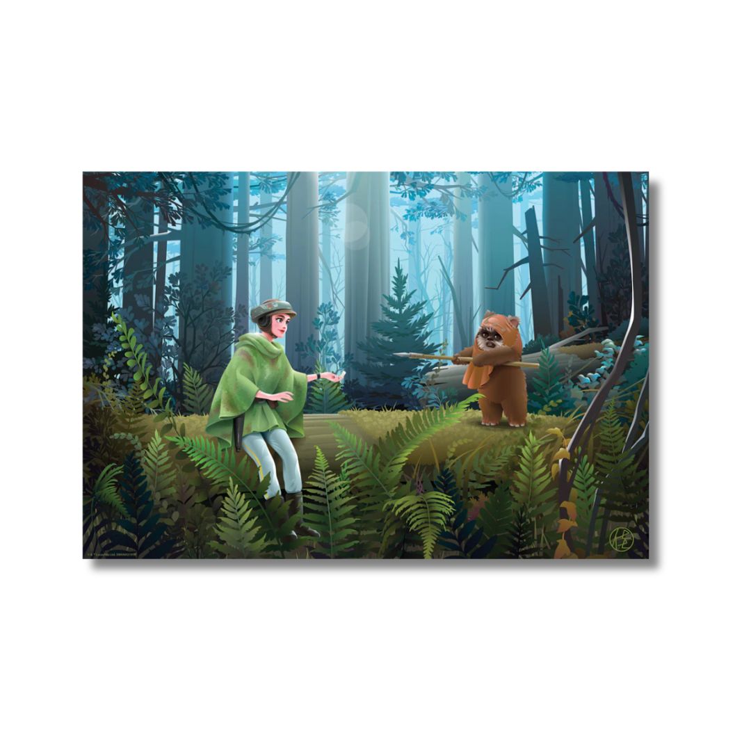 Leia Meets Wicket-Kayo Takahata-PopCultArt