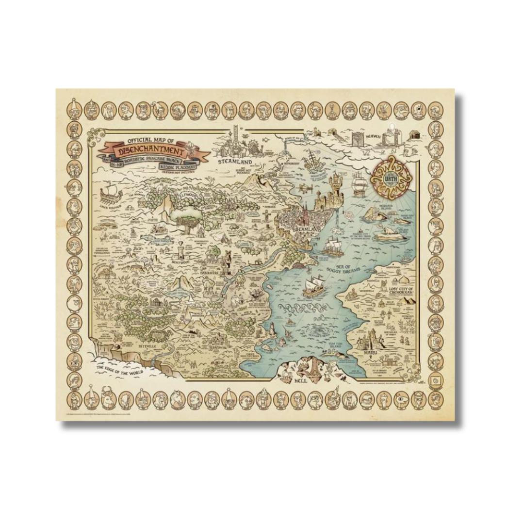 Official Map of Disenchantment-Production Art-PopCultArt