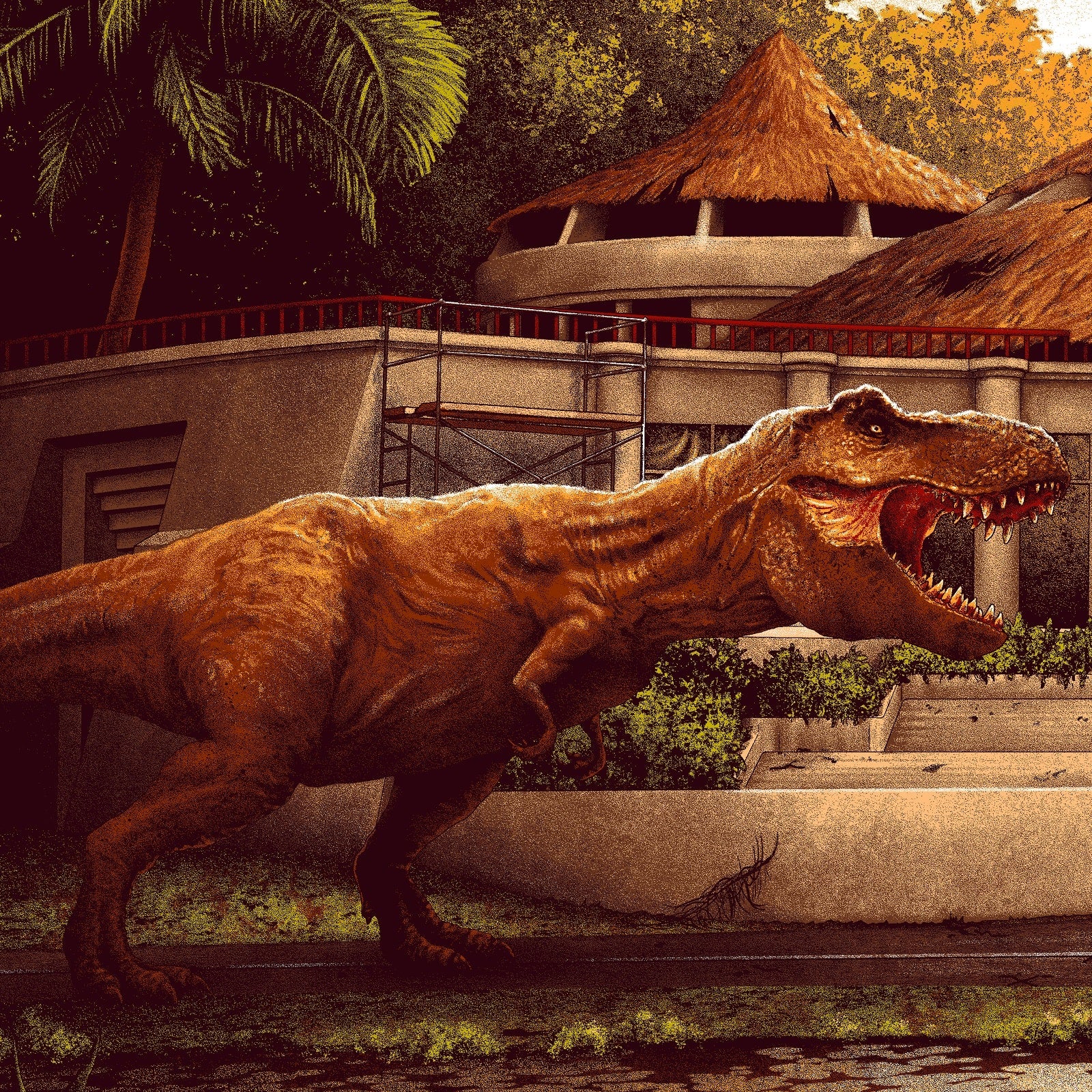 When Dinosaurs Ruled The Earth | Adam Rabalais | Screenprint | PopCultArt.