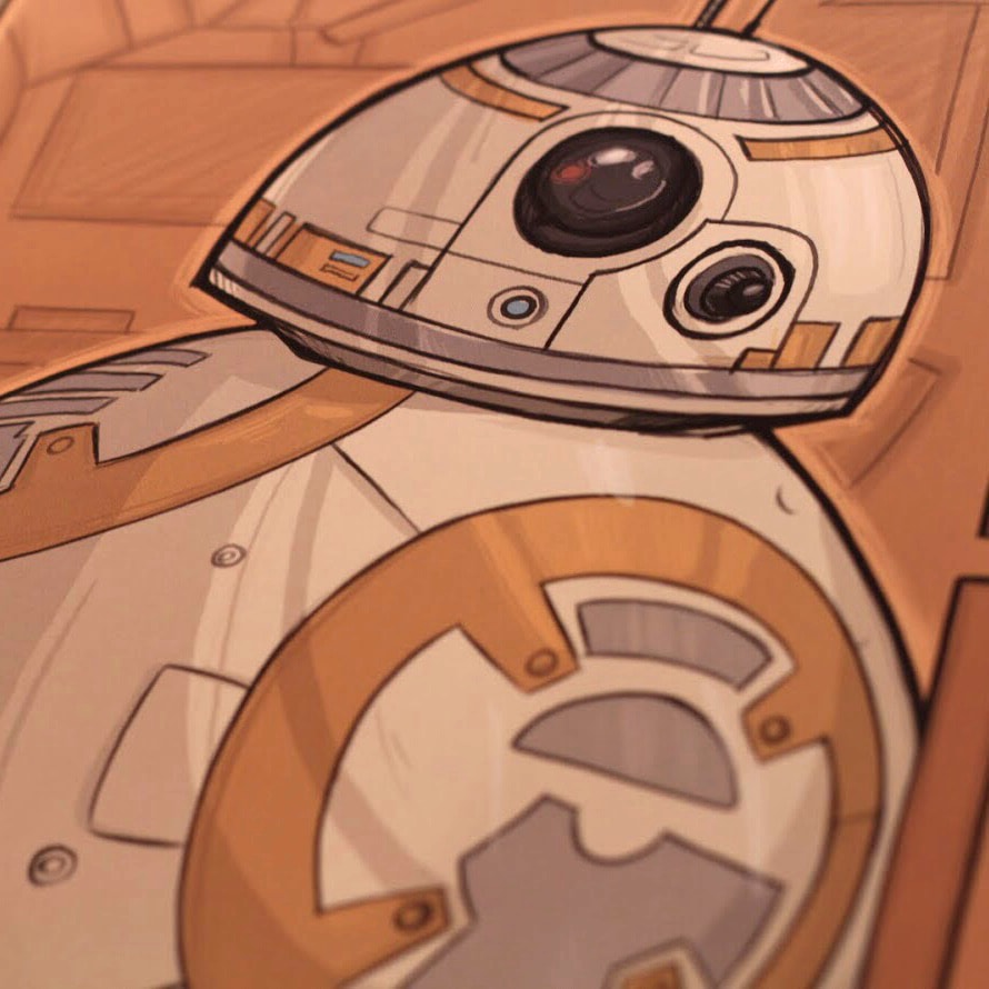 Beyond Jakku | Karen Hallion | Lithograph | PopCultArt.