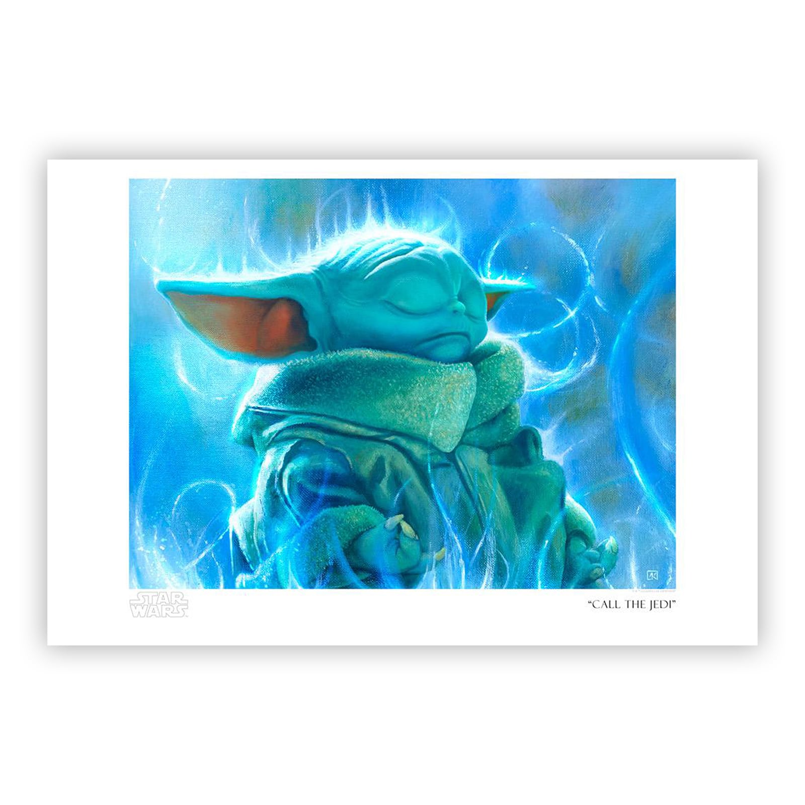 Baby Yoda The Mandalorian Artwork The Child Portrait Star Wars Fine Art  Giclée