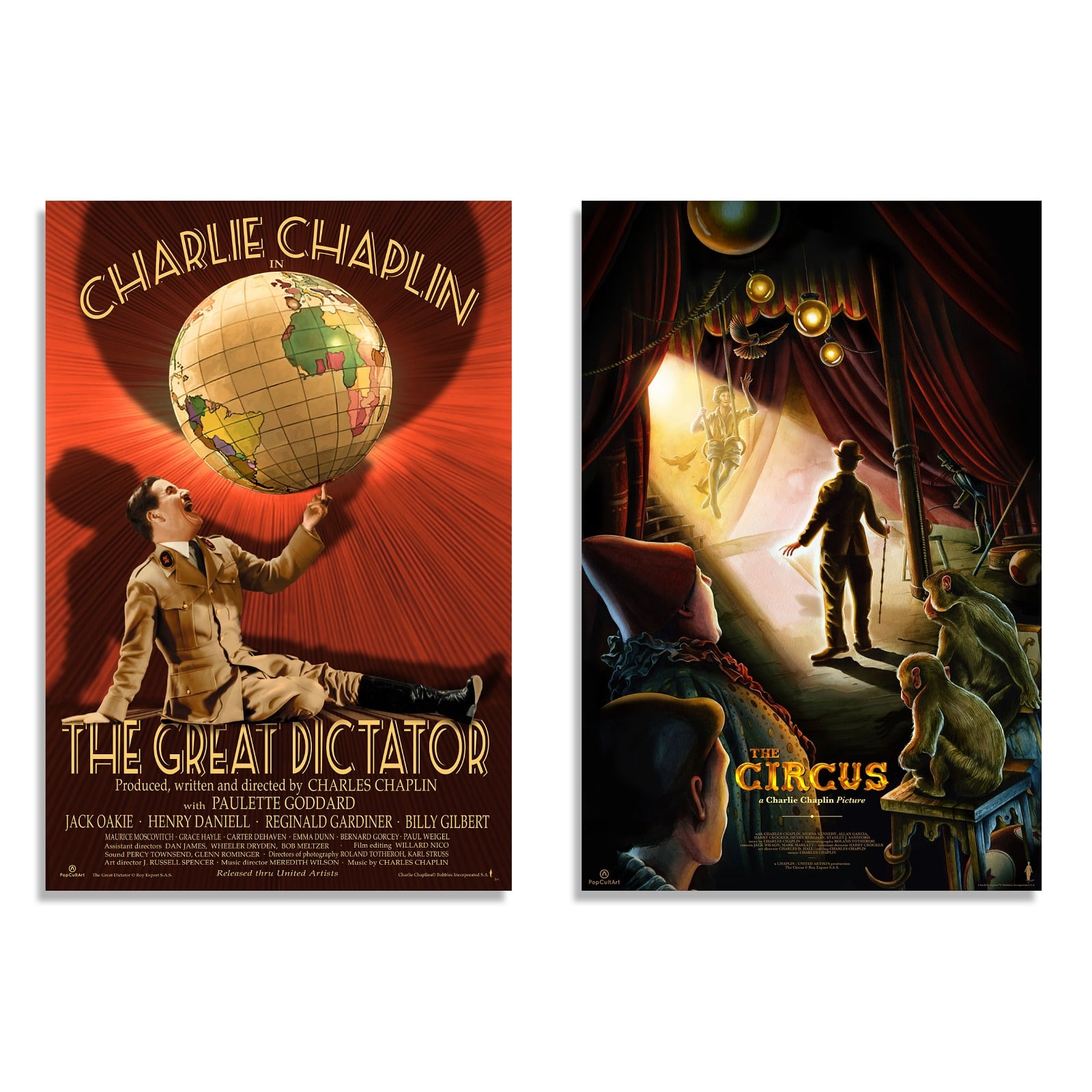 Chaplin Bundle | Multiple Artists | Giclee | PopCultArt.