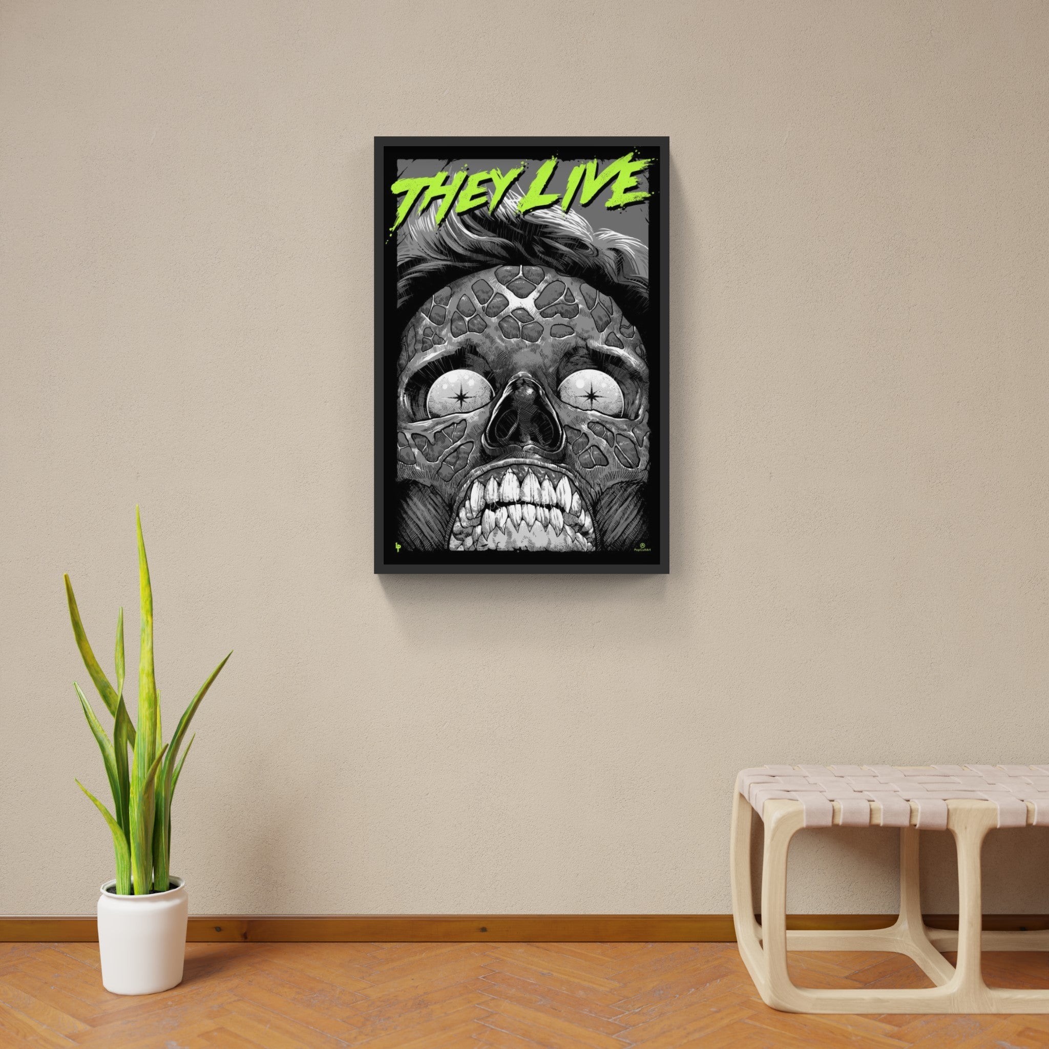 They Live (Glow-In-The-Dark Variant) | Luke Preece | Screenprint | PopCultArt.
