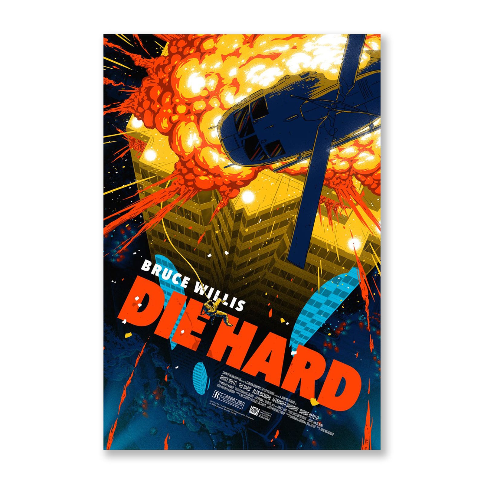 Die Hard | Florey | Lithograph | PopCultArt.