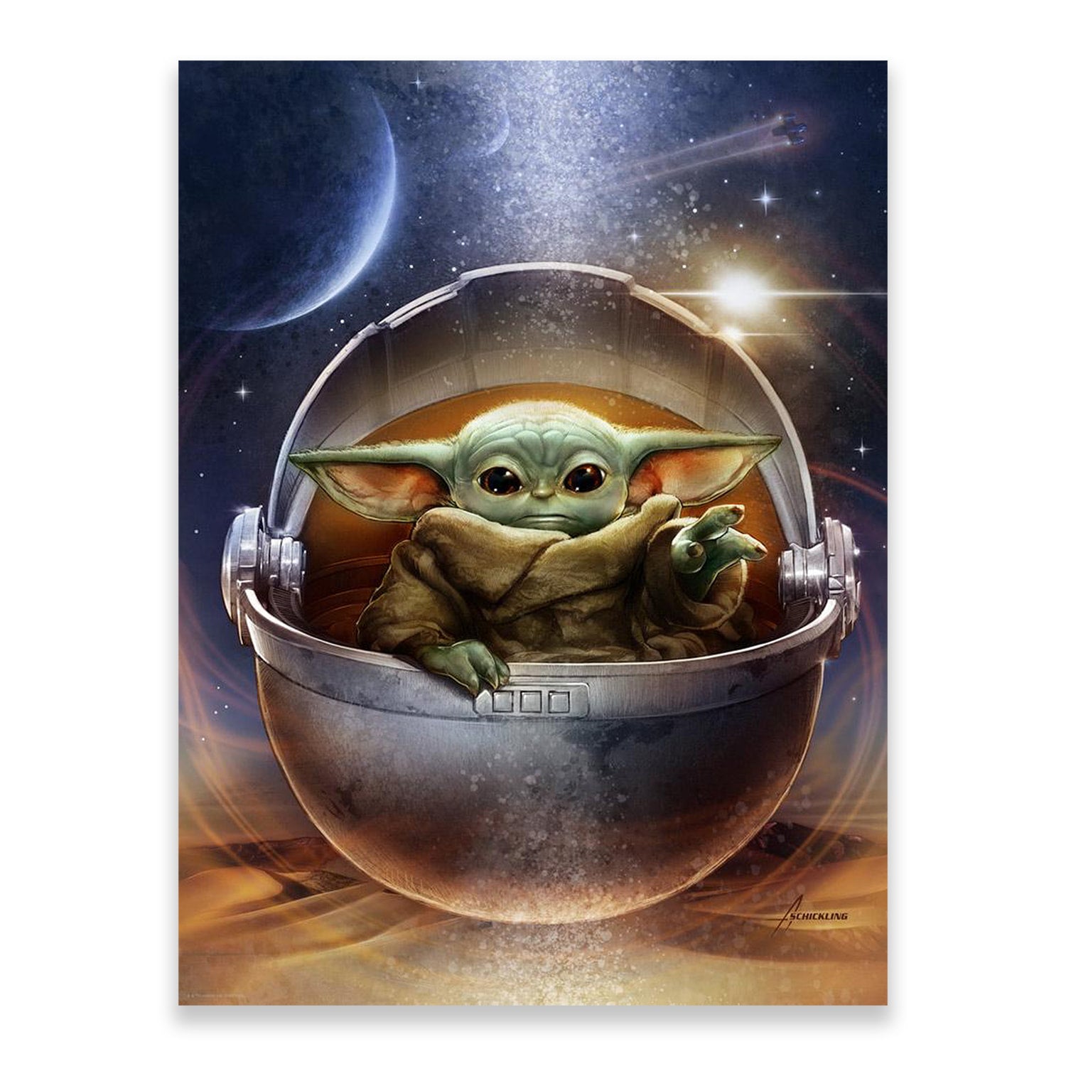 Galactic Child | Adam Schickling | Lithograph | PopCultArt.