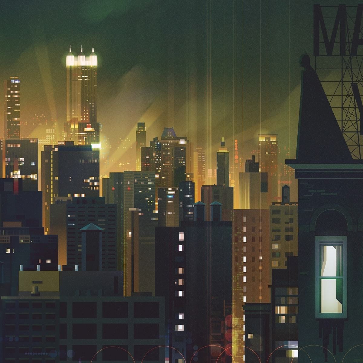 Gotham (Original) | James Gilleard | Screenprint | PopCultArt.