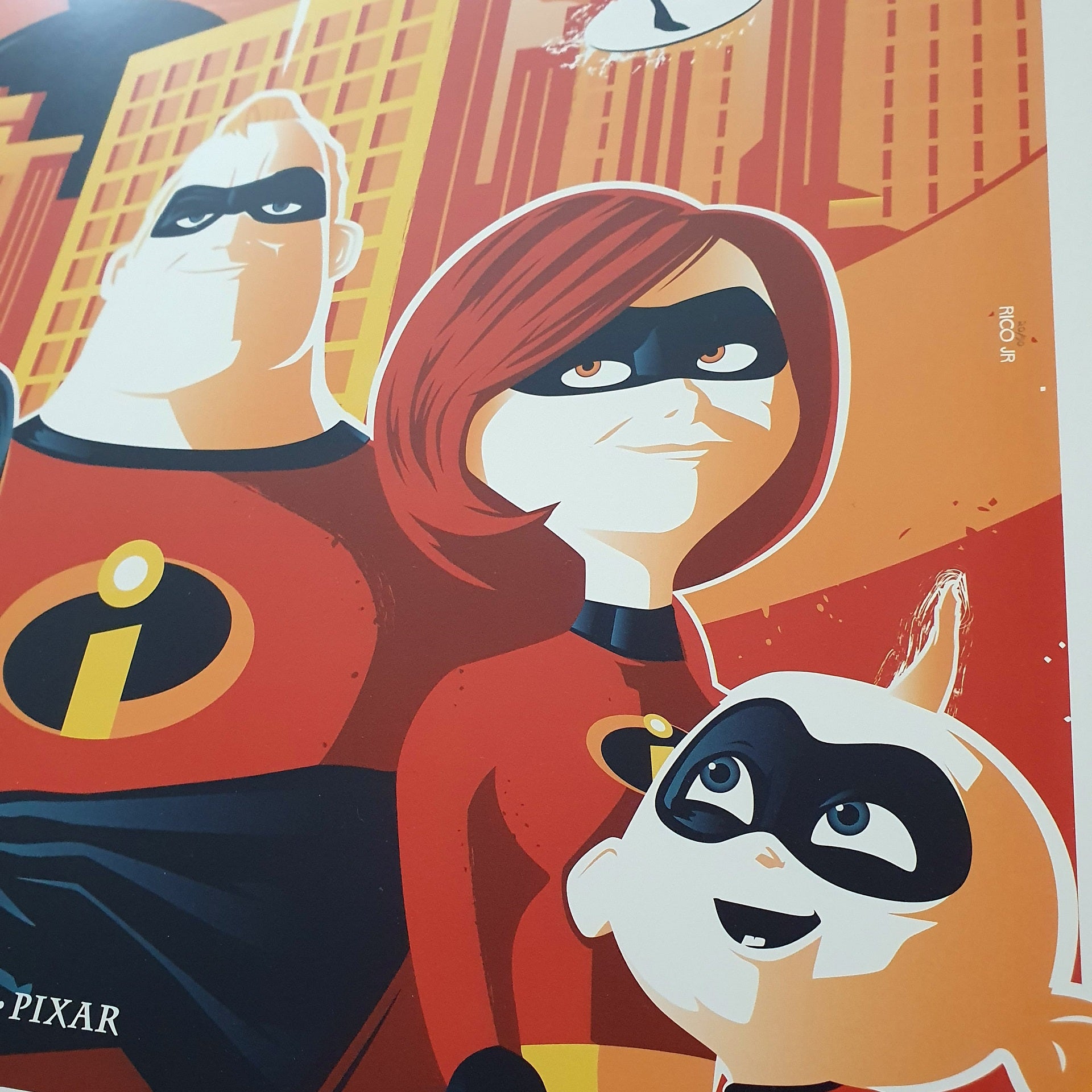 The Incredibles | Rico Jr. | Lithograph | PopCultArt.