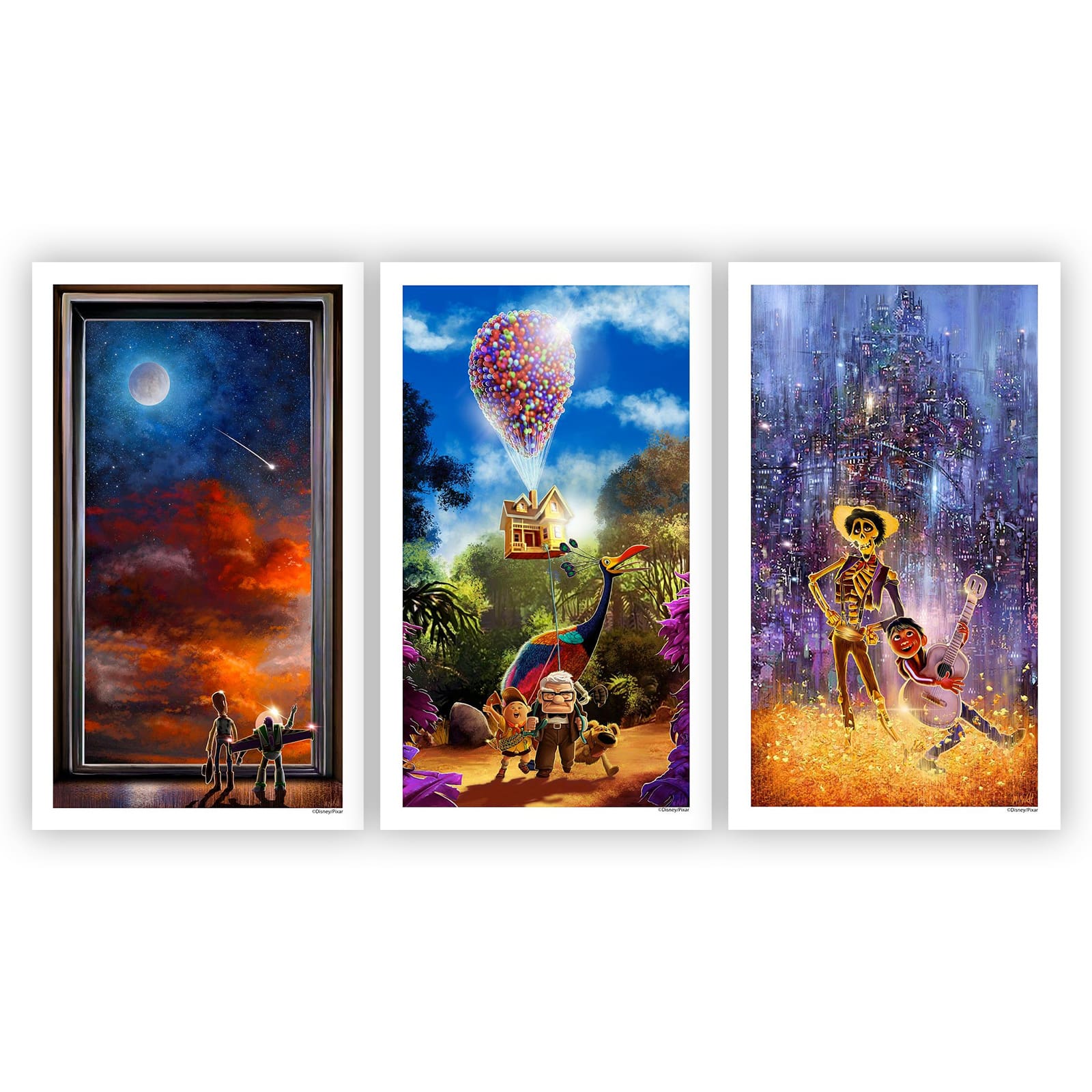 Pixar Bundle | Toy Story, Up, Coco Poster | Mark Chilcott | PopCultArt