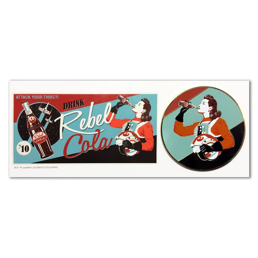 Rebel Cola #3 Collectible Pin | Steve Thomas | Pins | PopCultArt.