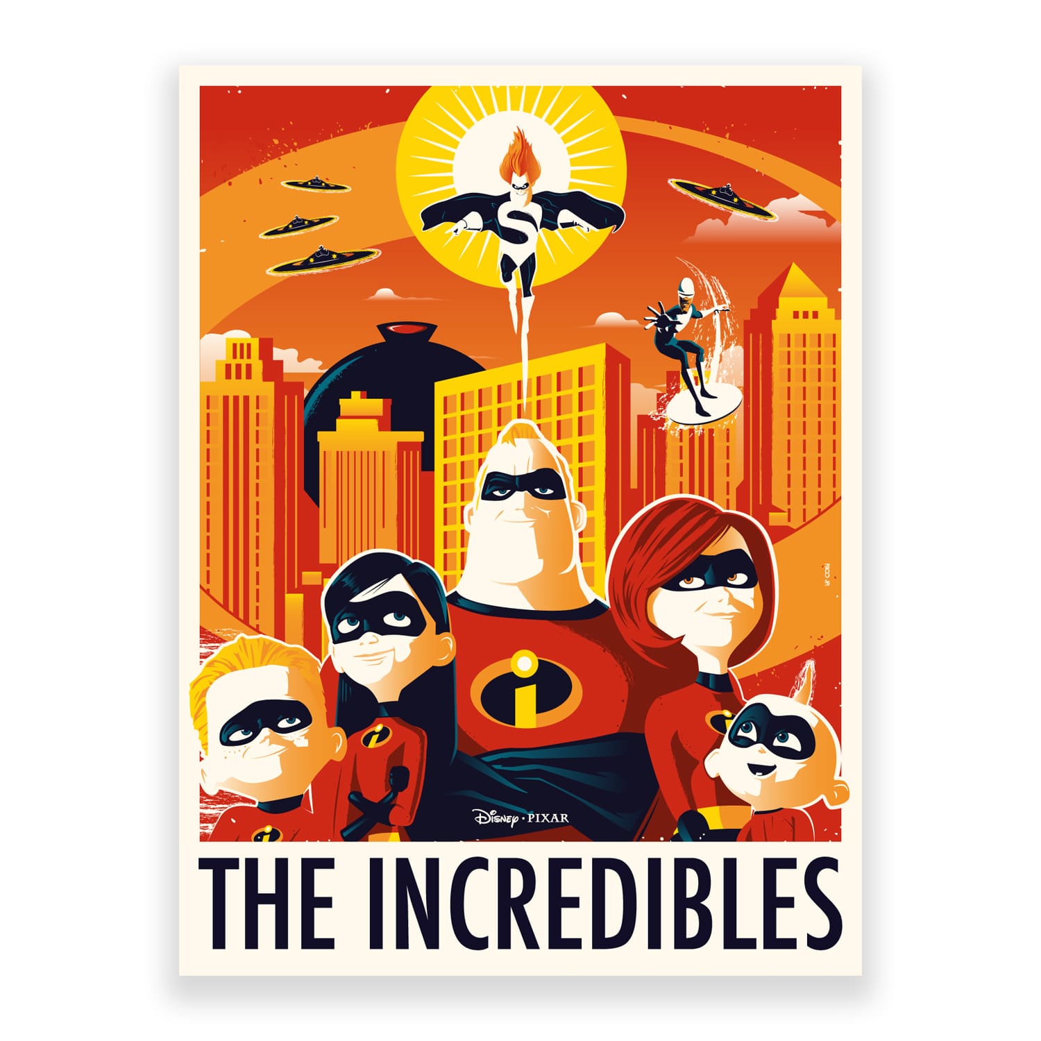 The Incredibles | Rico Jr. | Lithograph | PopCultArt.