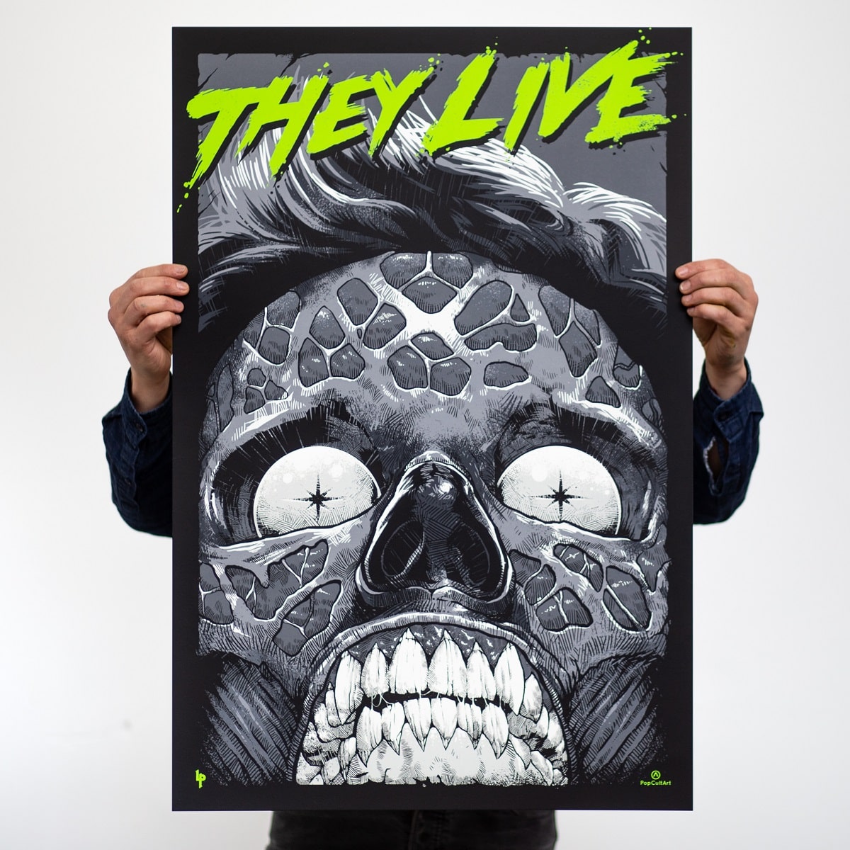 They Live (Glow-In-The-Dark Variant) | Luke Preece | Screenprint | PopCultArt.