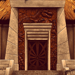 When Dinosaurs Ruled The Earth | Adam Rabalais | Screenprint |  PopCultArt.