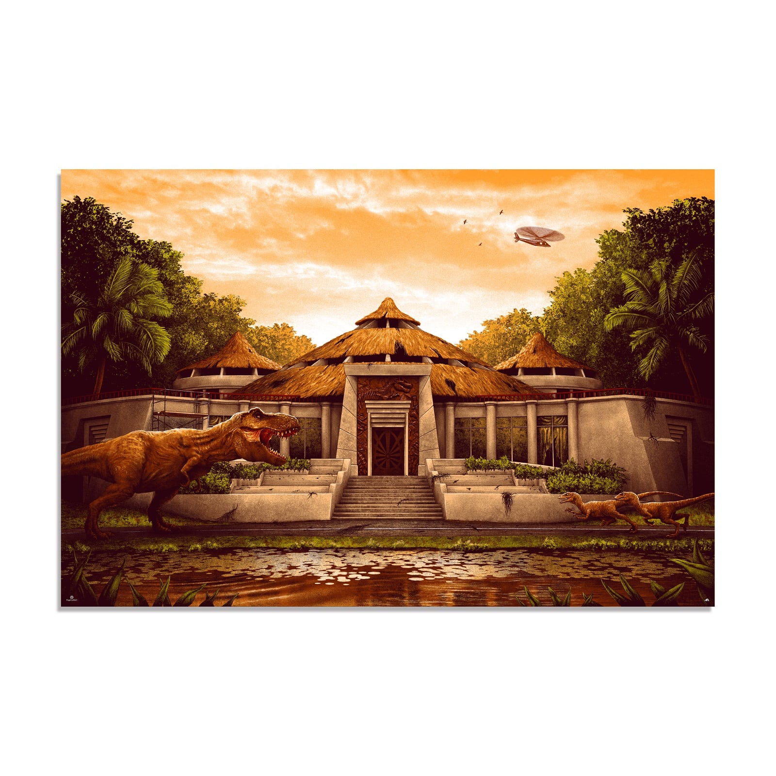 When Dinosaurs Ruled The Earth | Adam Rabalais | Screenprint |  PopCultArt.