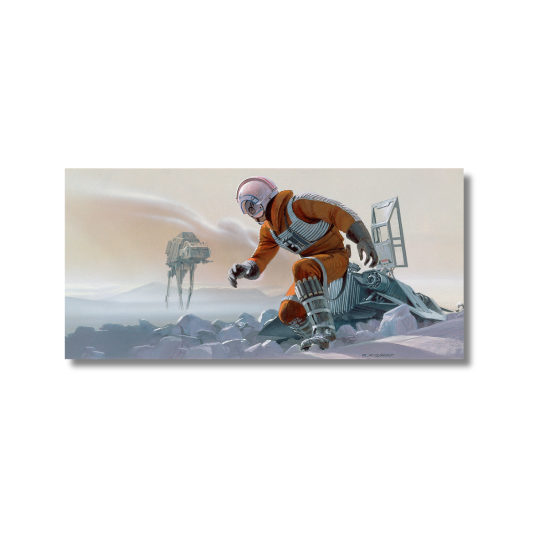 Snowspeeder Down (Canvas)