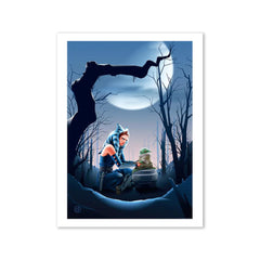 Ahsoka and Grogu-Kayo Takahata-PopCultArt