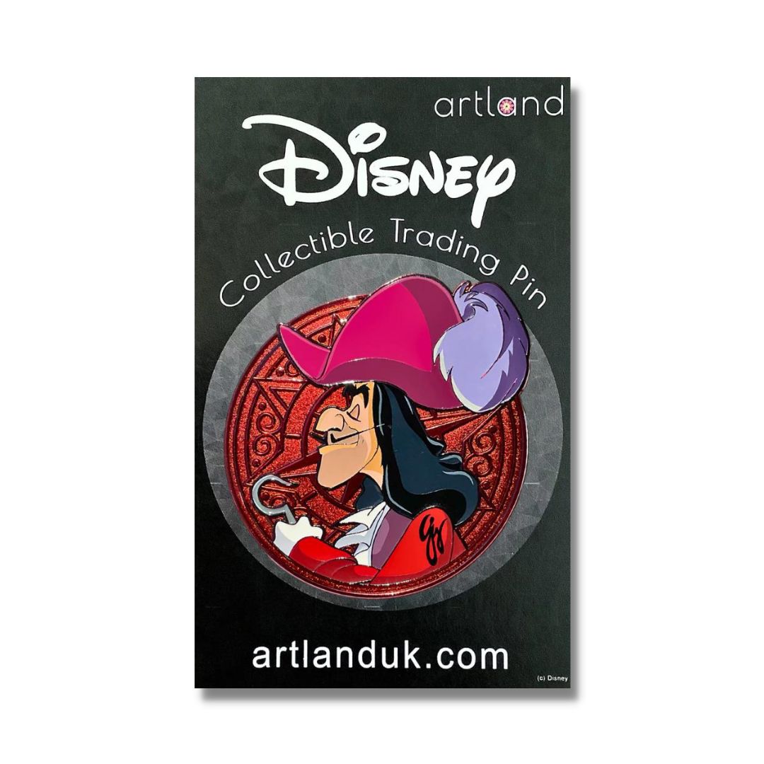Captain Hook and Chernabog Signature Set of 2, Disney Pins, PopCultArt