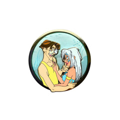 Love in Atlantis Pin on Glass-PopCultArt-PopCultArt