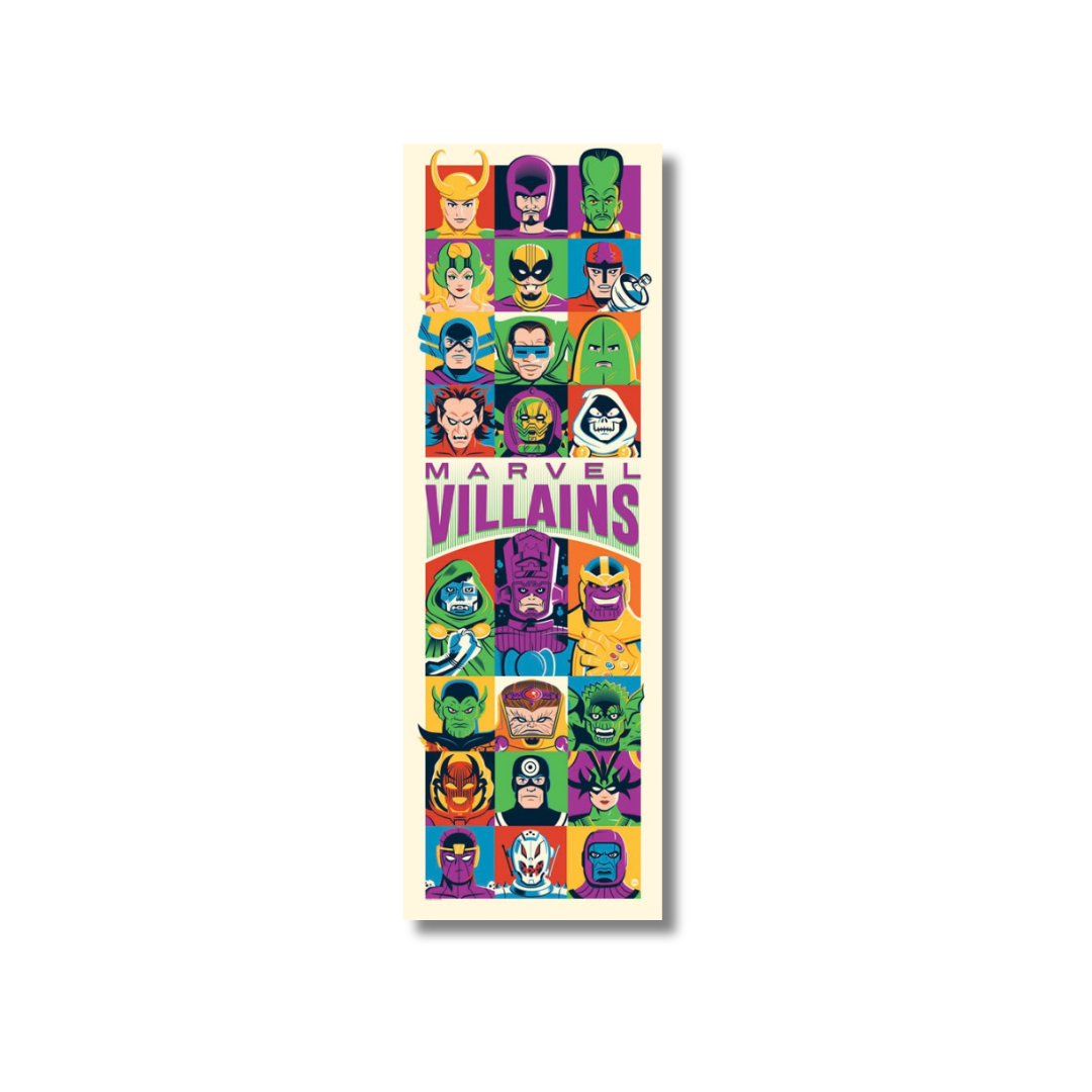 Marvel Villains – Marvel limited edition lithograph art print by Dave Perillo