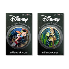 Pinocchio Pin on Glass Duo-PopCultArt-PopCultArt