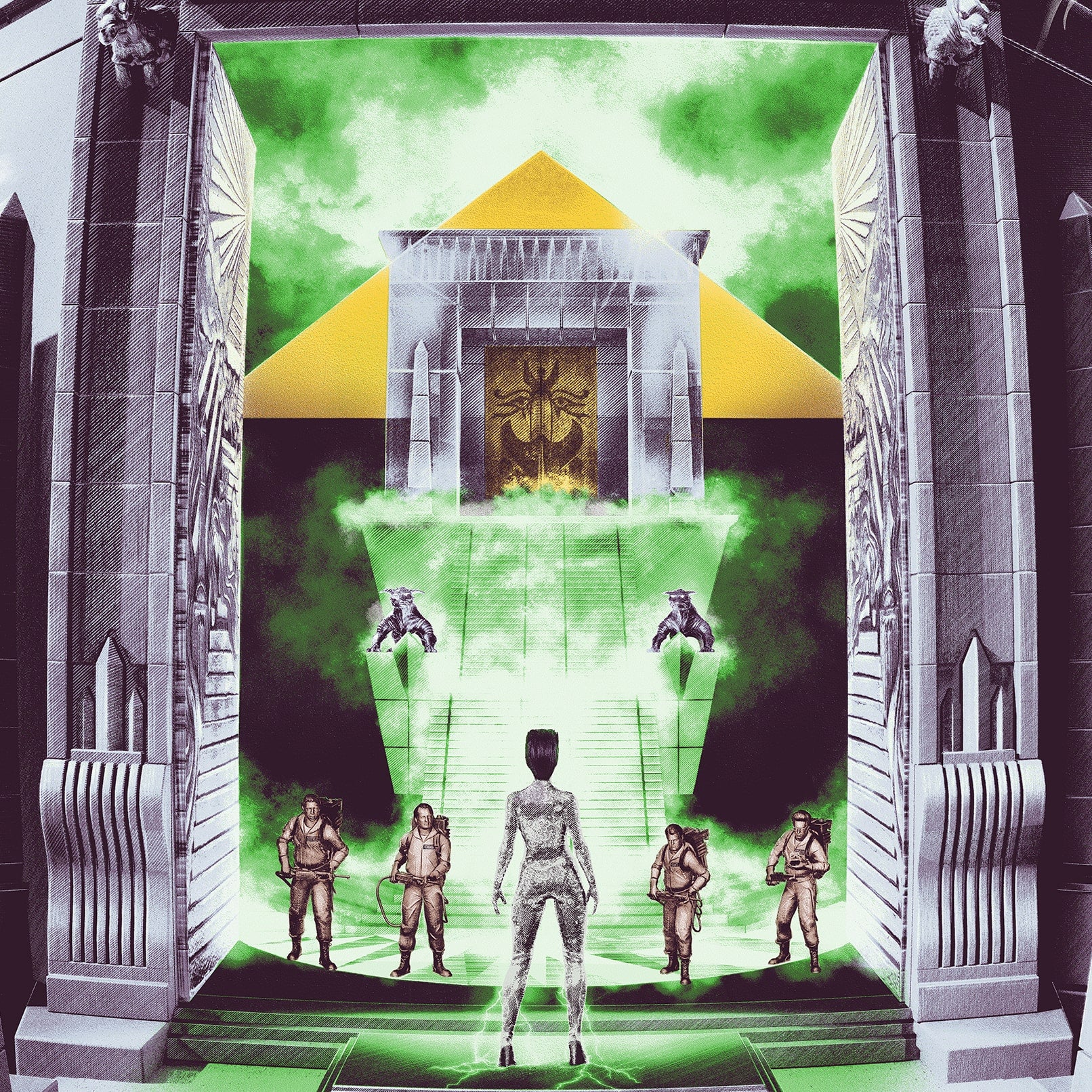 Ghostbusters (Variant) | Chris Skinner | Screenprint |  PopCultArt.