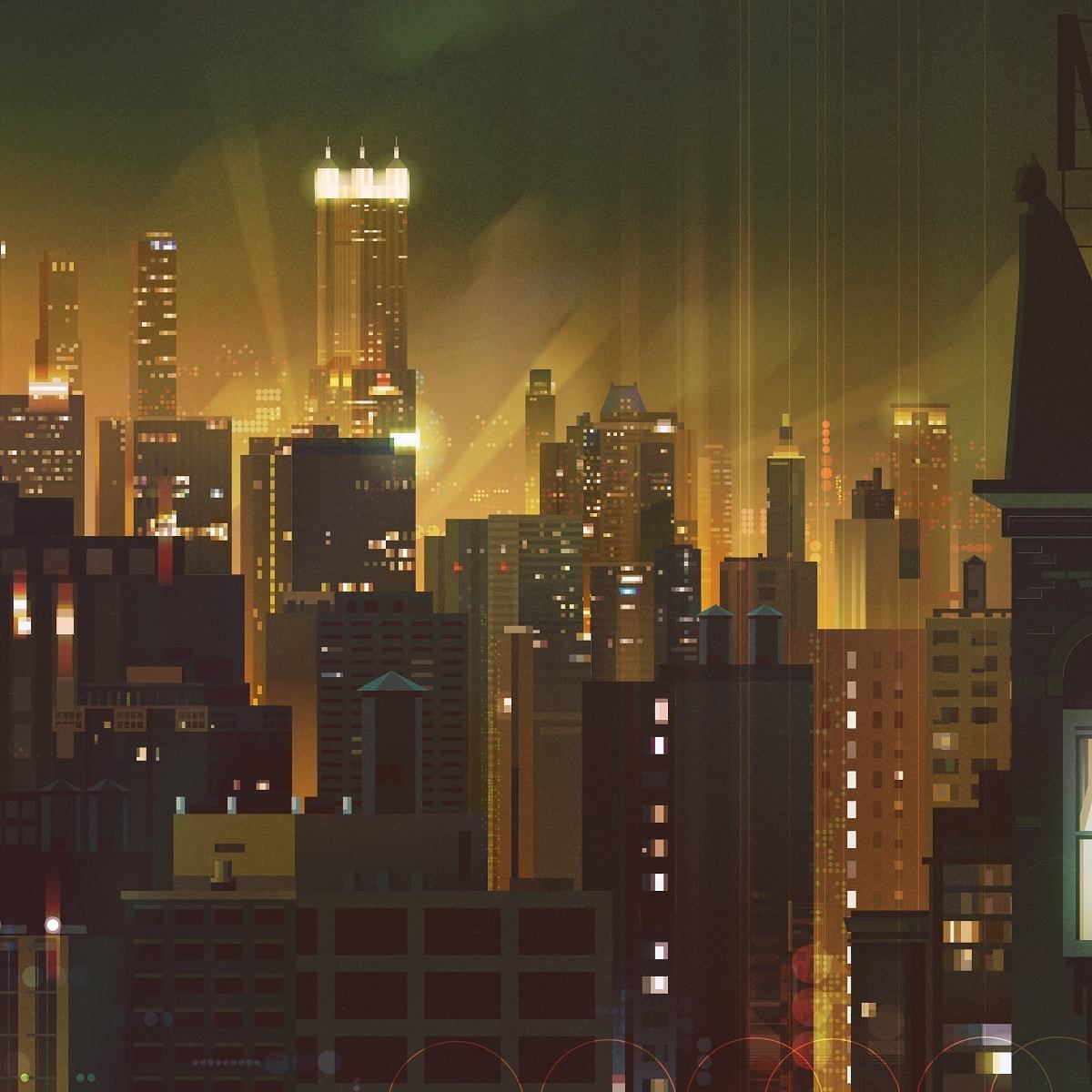 Gotham (Variant) | James Gilleard | Screenprint |  PopCultArt.