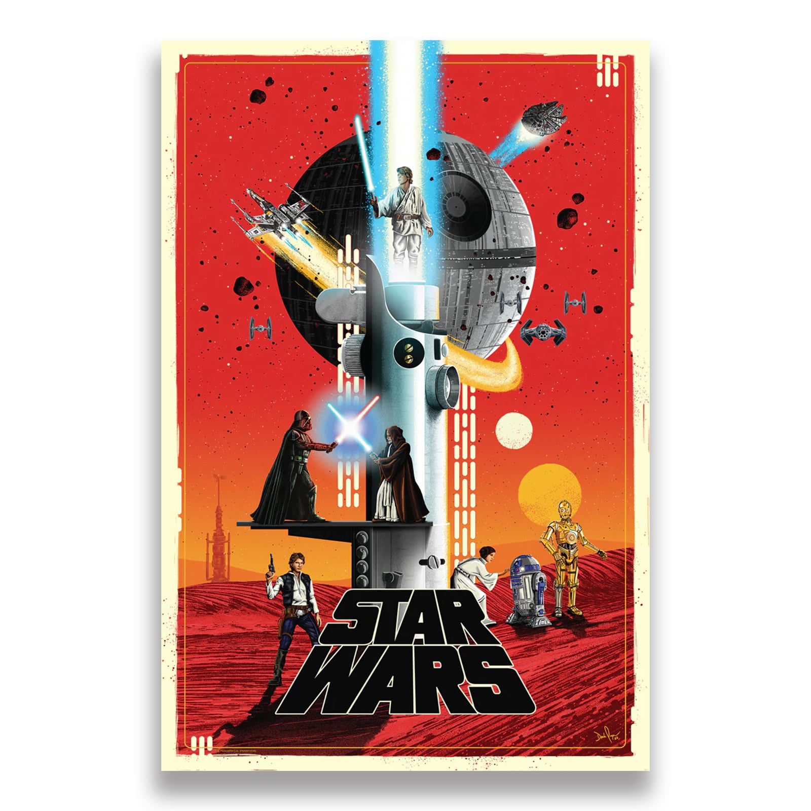 Hope of Light | Star Wars Poster | Derek Payne | PopCultArt