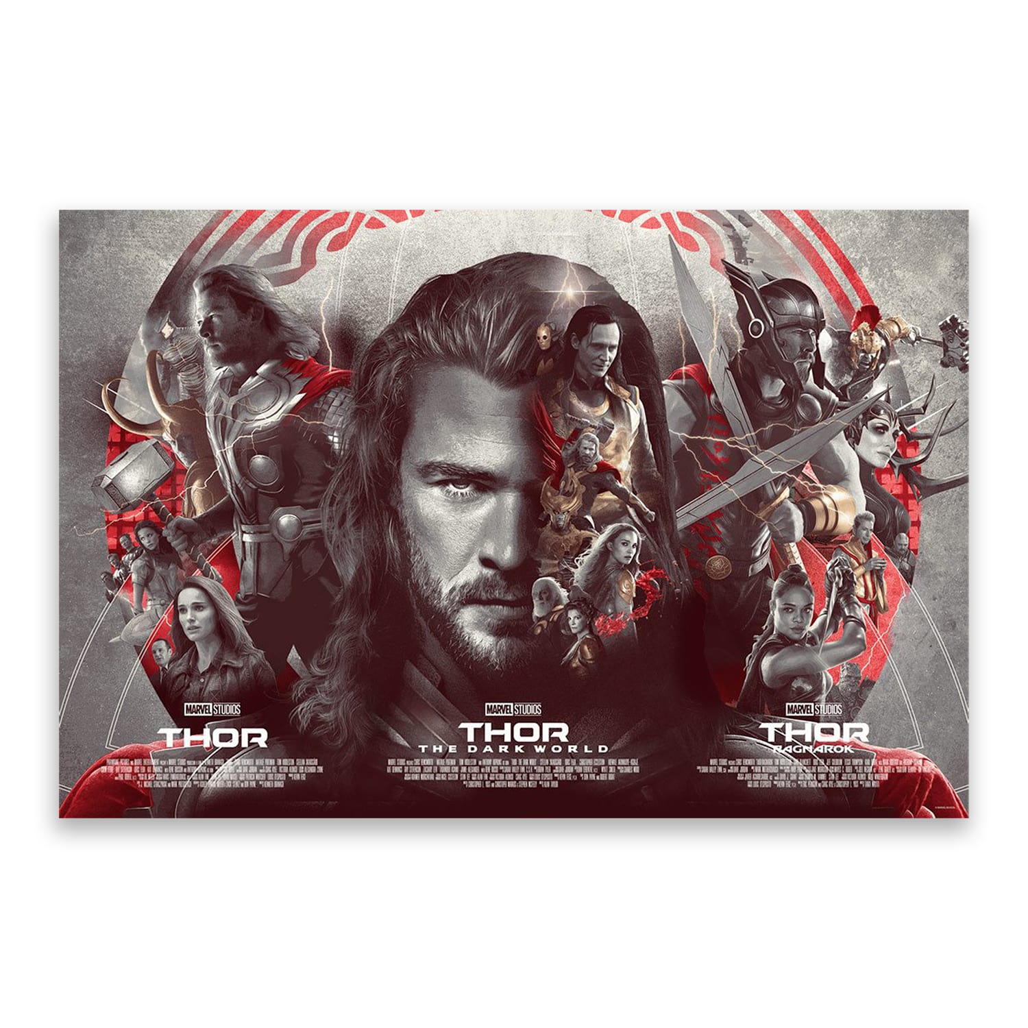 If He Be Worthy Thor Trilogy Movie Poster | Devin Schoeffler | PopCultArt