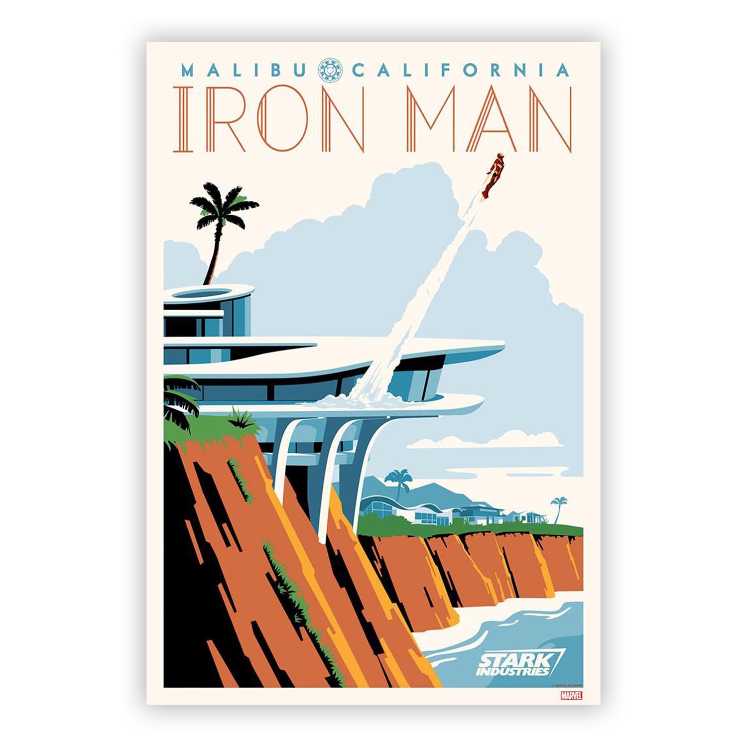 Malibu Tony | Marvel Iron Man Poster | Steve Thomas | PopCultArt