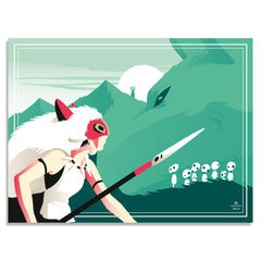 Princess Mononoke | Rico Jr. | Screenprint |  PopCultArt.