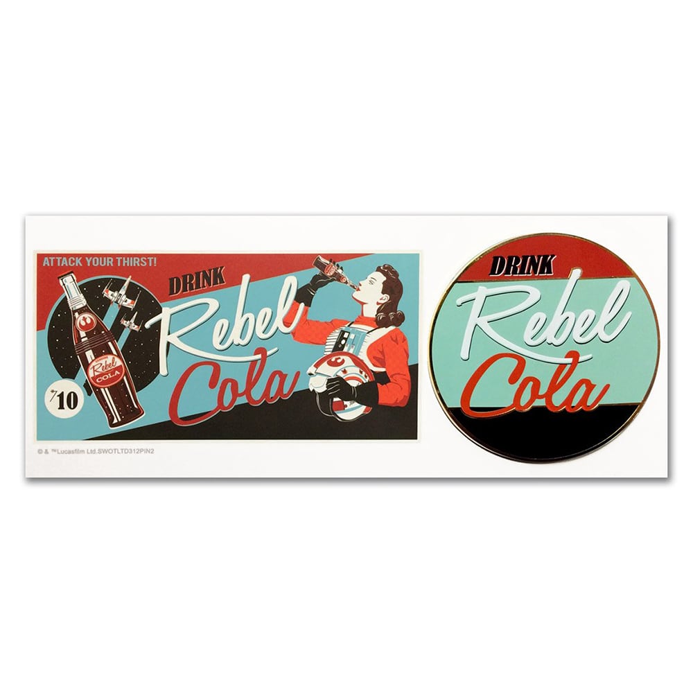 Rebel Cola #2 Collectible Pin by Steve Thomas | Star Wars | PopCultArt