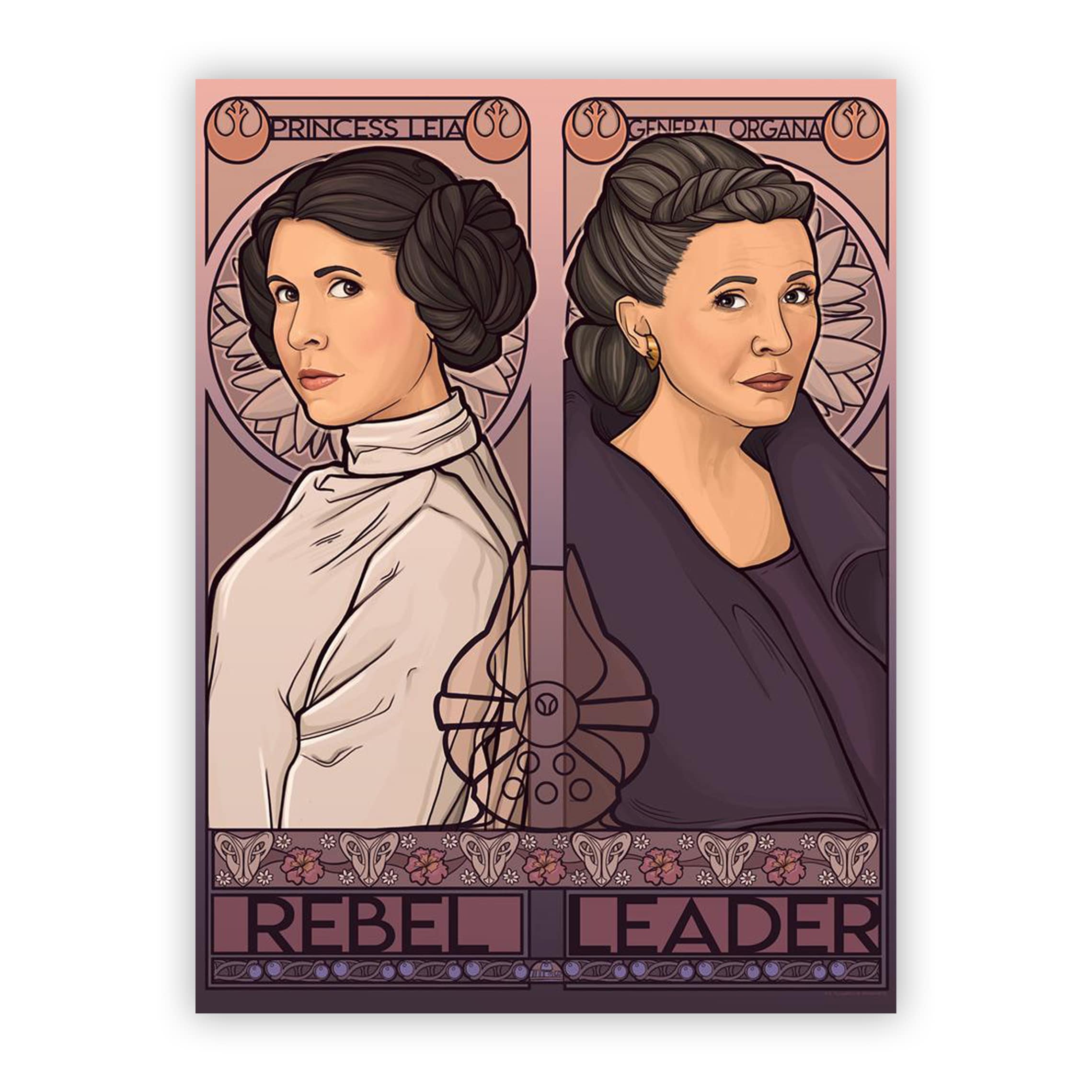 Rebel Leader | Star Wars Poster | Karen Hallion | PopCultArt