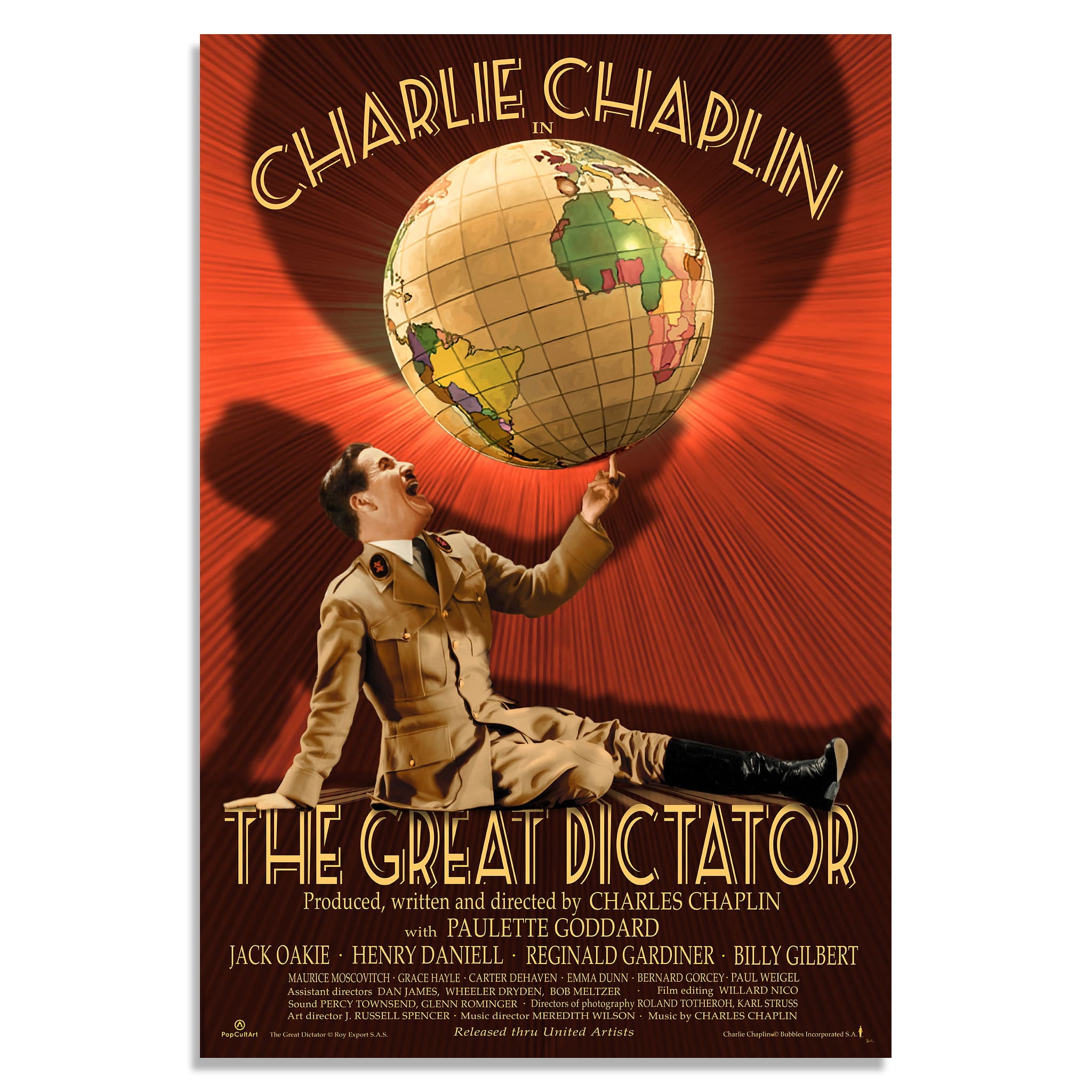 The Great Dictator (Original) | Bruce Emmett | Giclee |  PopCultArt.