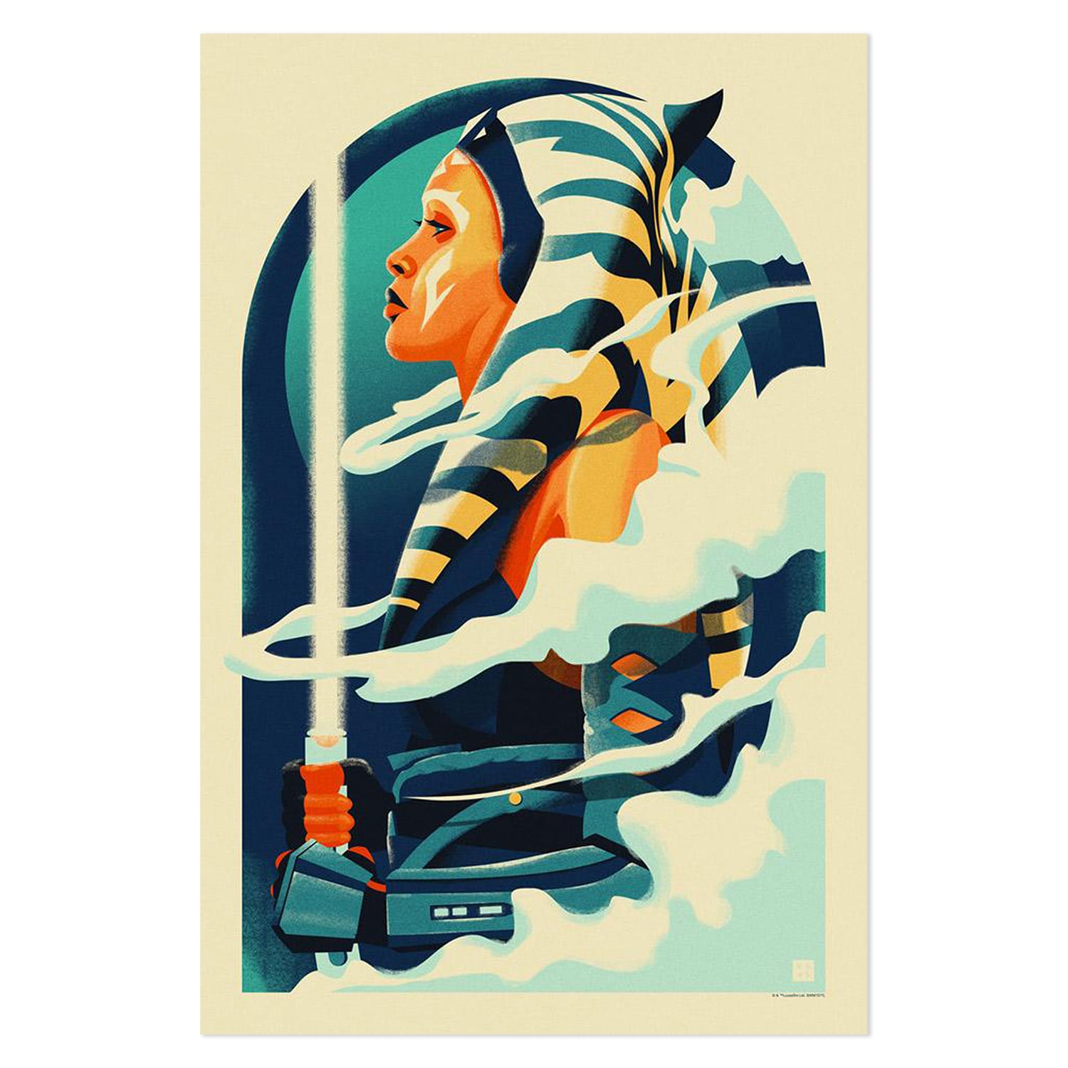The Jedi by Danny Haas - The Mandalorian Poster | Ahsoka | PopCultArt