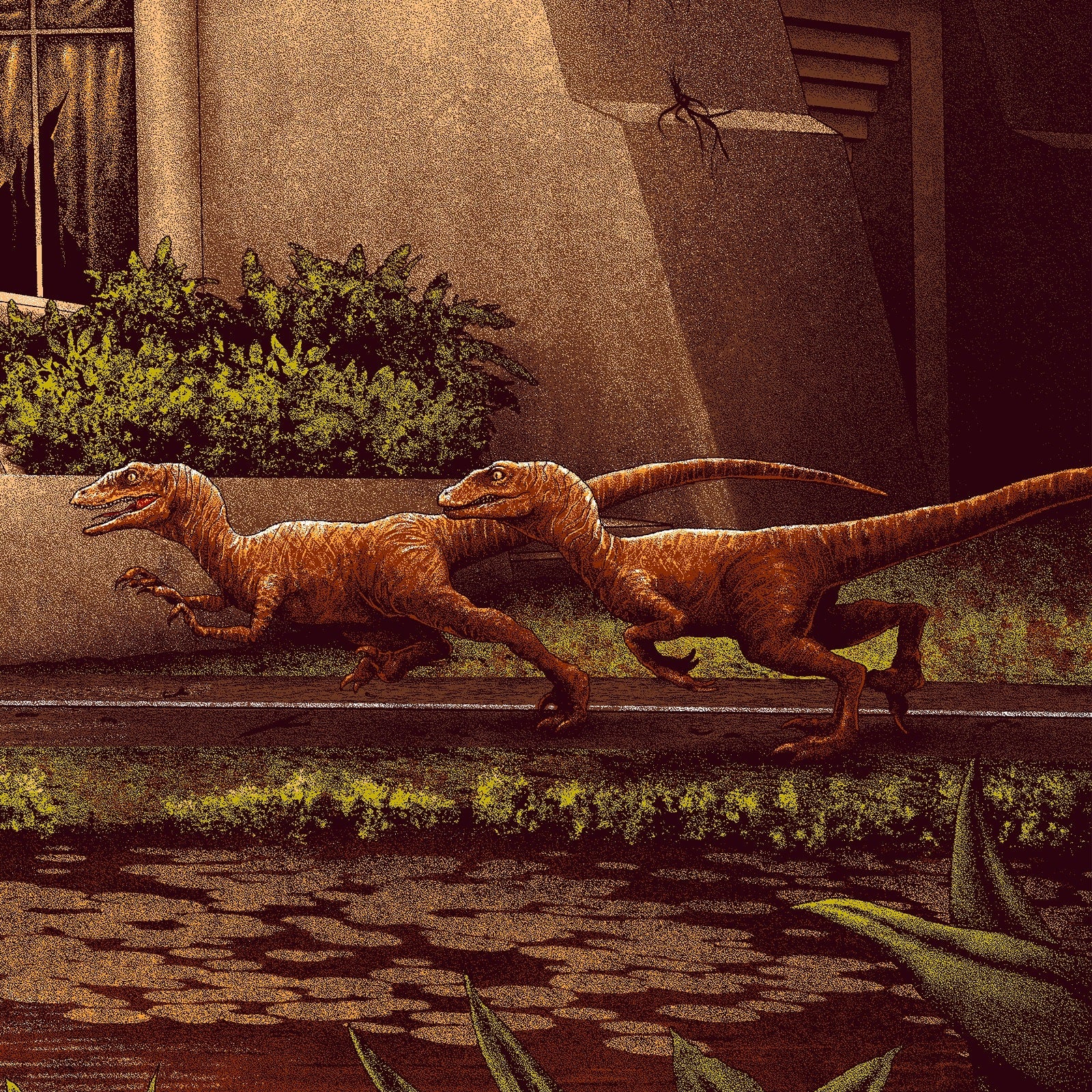 When Dinosaurs Ruled The Earth | Adam Rabalais | Screenprint |  PopCultArt.