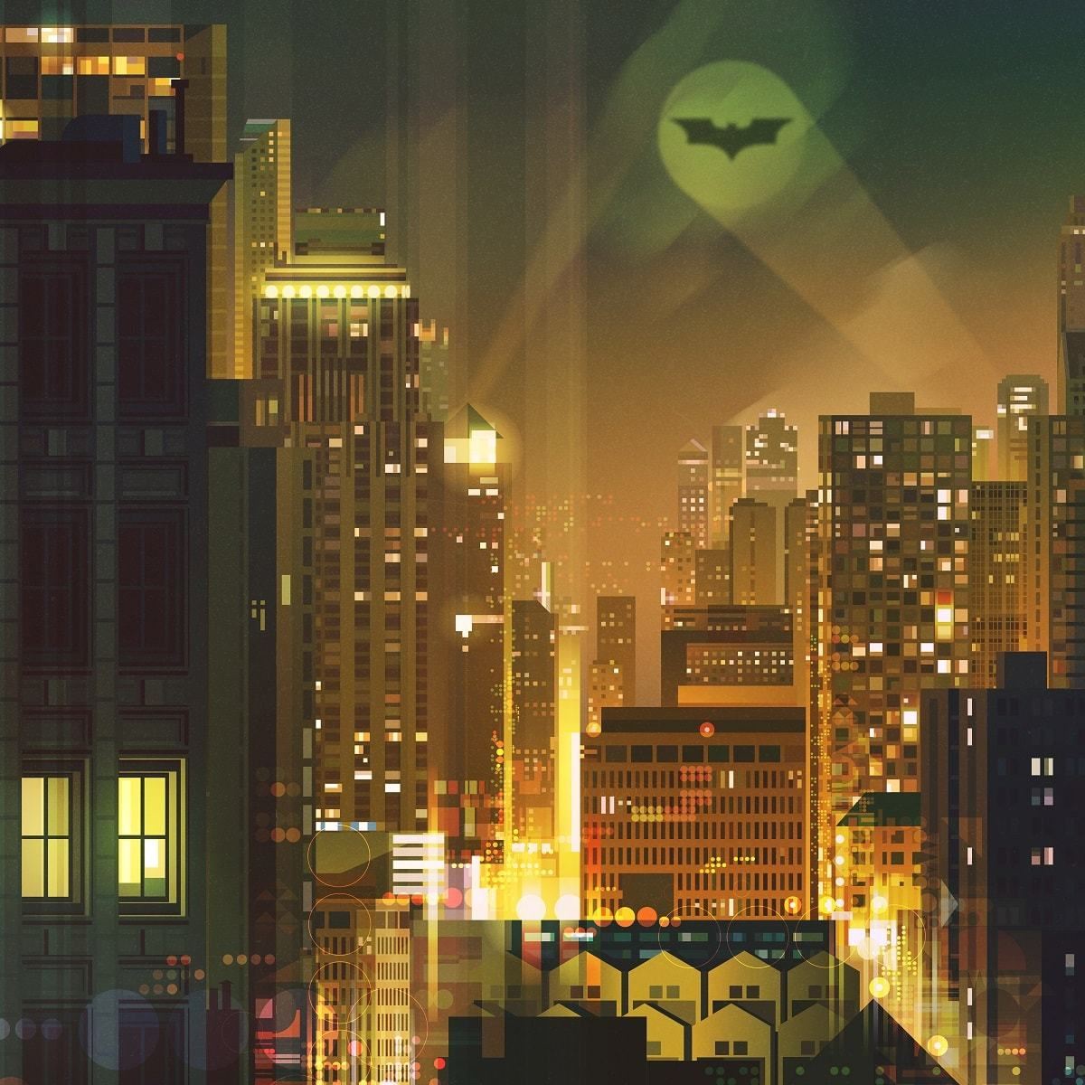 Gotham (Original) by James Gilleard Close-up 1 | PopCultArt